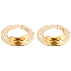 NATIONAL MARKER National Marker N191551 Closet Rod Socket Satin Brass 2-pack