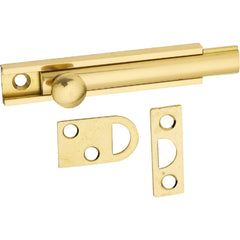 NATIONAL MARKER National Marker N197970 Surface Bolt 3 in Polished Brass