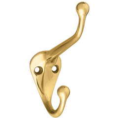 NATIONAL MARKER National Marker N198101 Polished Brass Wall Hook