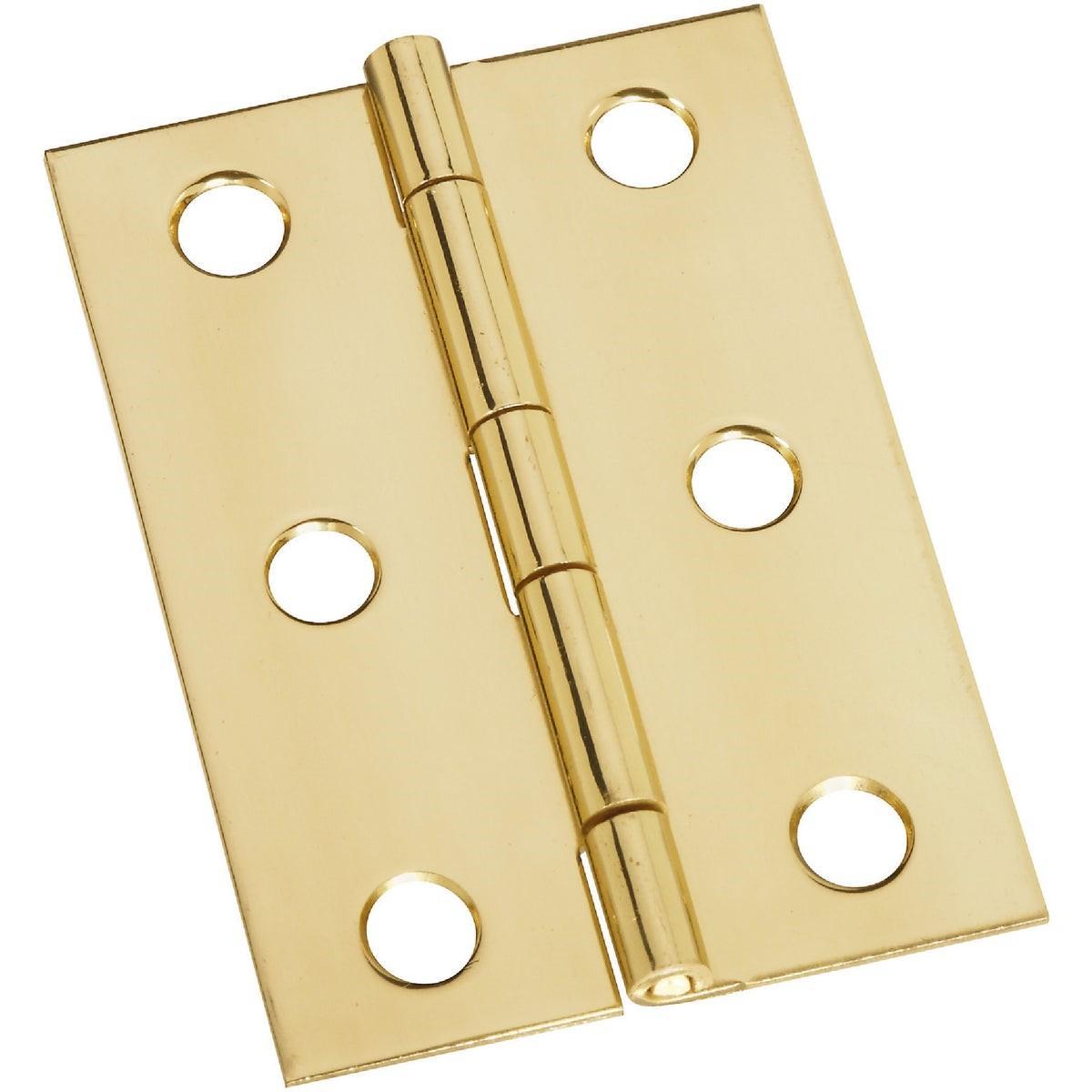 NATIONAL MARKER National Marker N211391 Decorative Brass Hinge 2-pack