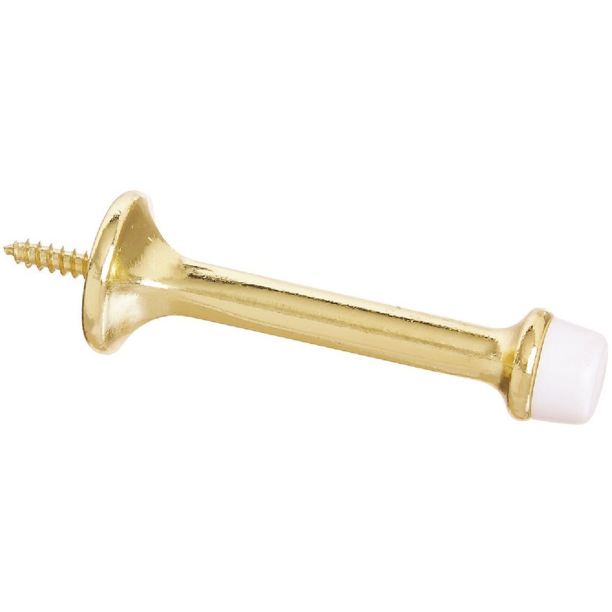 NATIONAL MARKER National Marker N199372 Rigid Door Stop 3 Inches Bright Brass