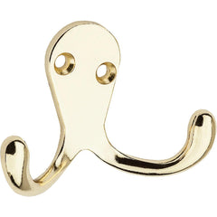 NATIONAL MARKER National Marker N199224 Brass Double Wardrobe Hook