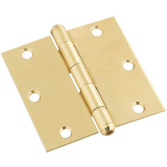 NATIONAL MARKER National Marker N195685 Solid Brass Door Hinge 3.5 in