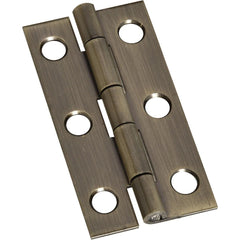 NATIONAL MARKER National Marker N211243 Decorative Hinge 1x2 in Antique Brass