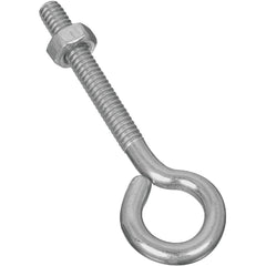 NATIONAL MARKER National Marker N221119 Zinc Eye Bolt Hex Nut 1/4x3 in