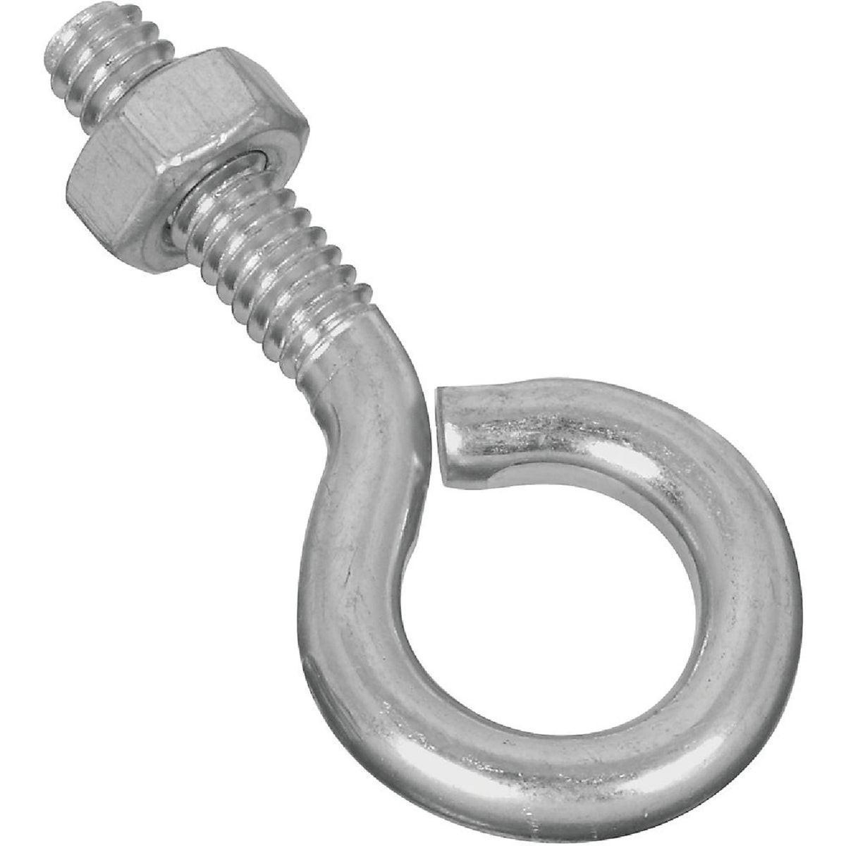 NATIONAL MARKER National Marker N221085 Zinc Eye Bolt Hex Nut 1/4x2 in
