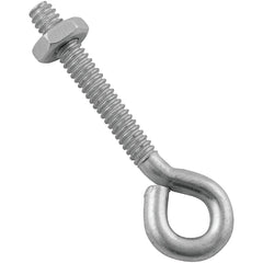 NATIONAL MARKER National Marker N221069 Zinc Eye Bolt Hex Nut 3/16x2 in