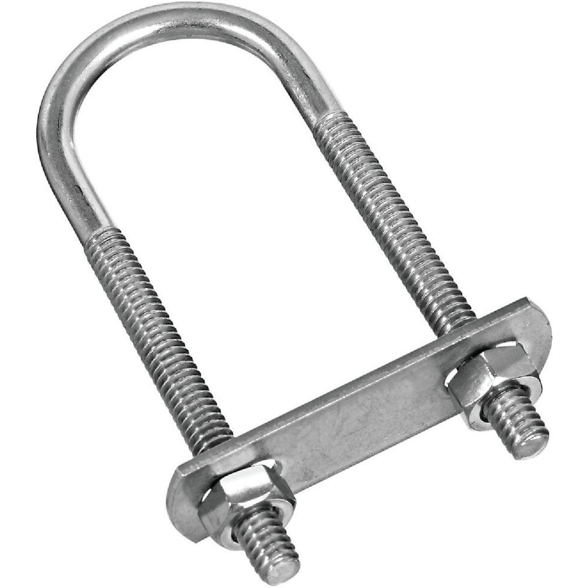 NATIONAL MARKER National Marker N222430 Stainless Steel Round U-bolt 5 Pack