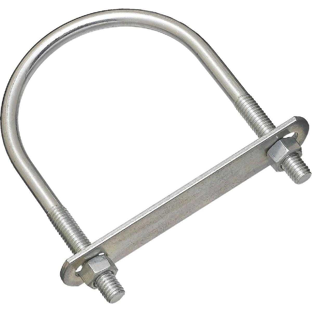 NATIONAL MARKER National Marker N222224 Zinc Round U-bolt Pipe Fastener