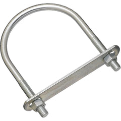 NATIONAL MARKER National Marker N222224 Zinc Round U-bolt Pipe Fastener