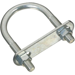 NATIONAL MARKER National Marker N222190 Zinc Round U Bolt 3/8 in Pipe