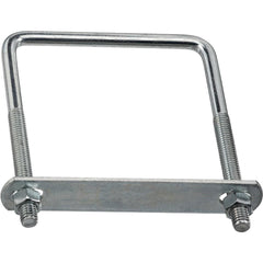 NATIONAL MARKER National Marker N222398 Zinc Square U-bolt 3/8 X 4 X 5 in