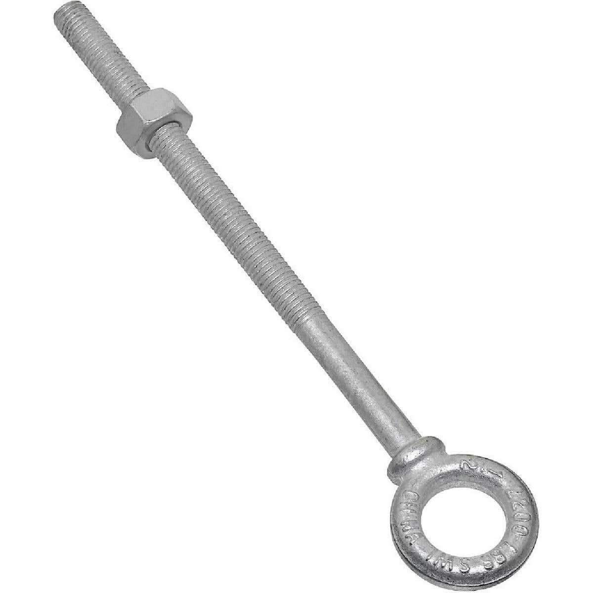 NATIONAL MARKER National Marker N245175 Galvanized Eye Bolt 1/2 X 8 in