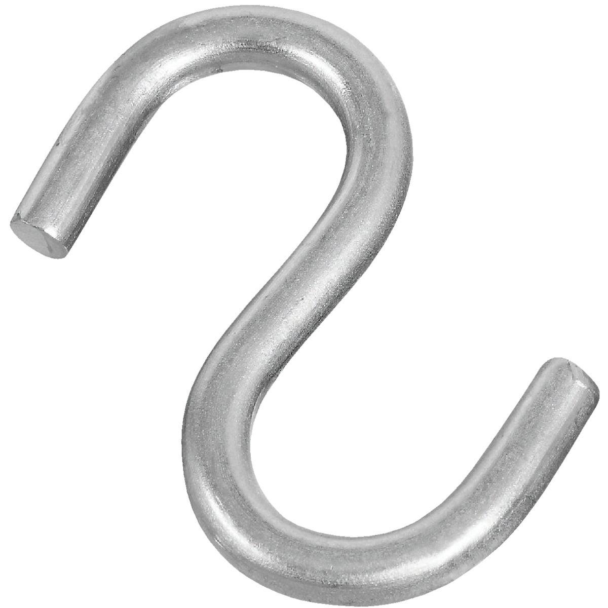 NATIONAL MARKER National Marker N233569 Heavy Open S Hook 3 in Stainless Steel