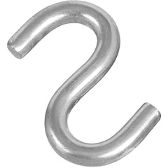 NATIONAL MARKER National Marker N233544 Heavy Open S Hook 2 in Stainless Steel