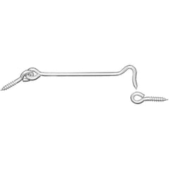 NATIONAL MARKER National Marker N226381 Steel Hook Eye Bolt 6 in