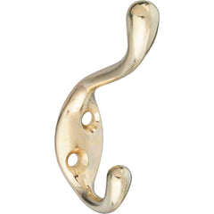 NATIONAL MARKER National Marker N248229 Bright Brass Wardrobe Hook