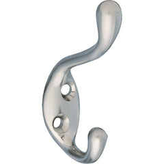 NATIONAL MARKER National Marker N331009 Coat Hat Wardrobe Hook Satin Nickel