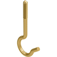 NATIONAL MARKER National Marker N274936 Brass Ceiling Hook 2.5 in 3 Pack