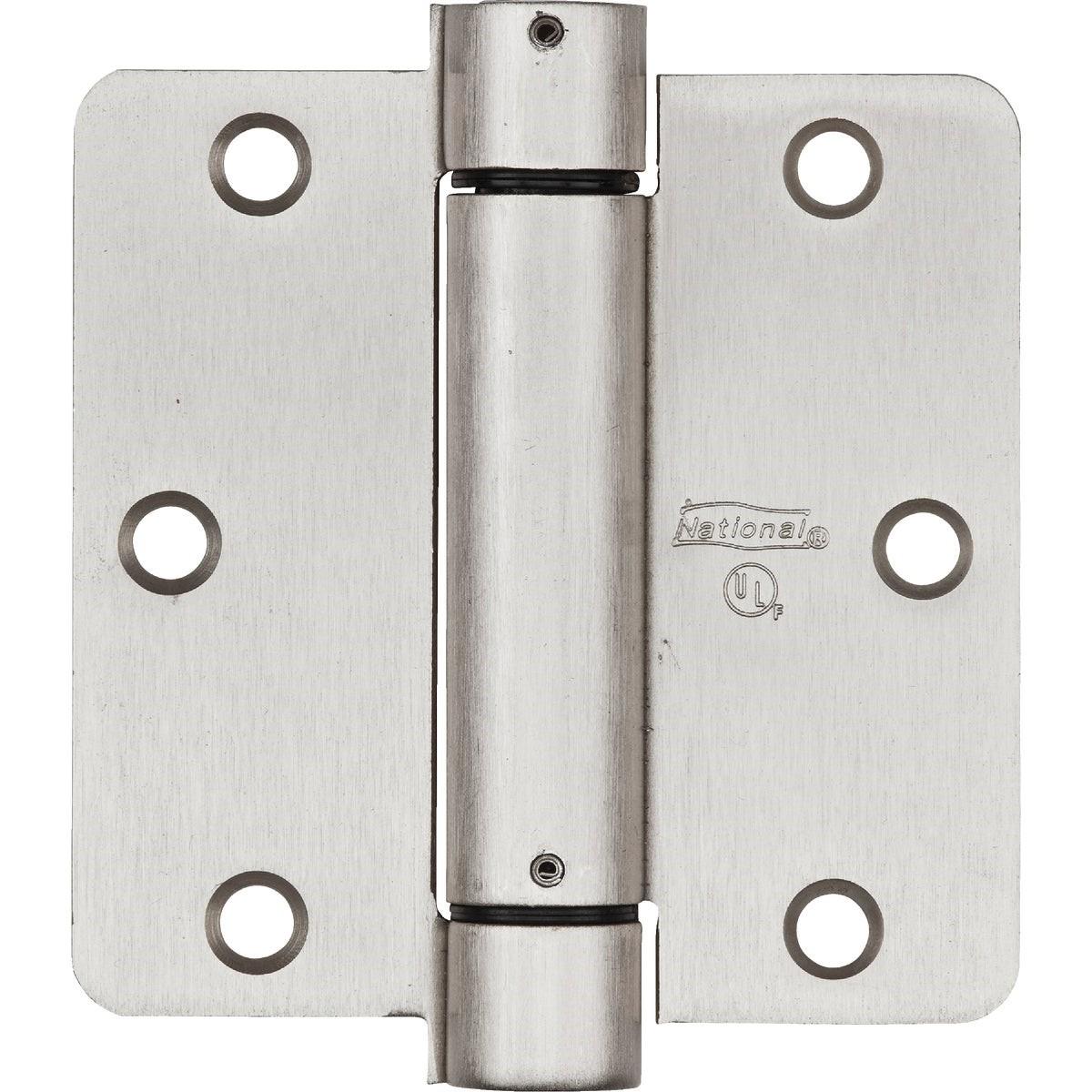 NATIONAL MARKER National Marker N350835 Spring Door Hinge 3.5 in Satin Nickel