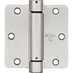 NATIONAL MARKER National Marker N350835 Spring Door Hinge 3.5 in Satin Nickel