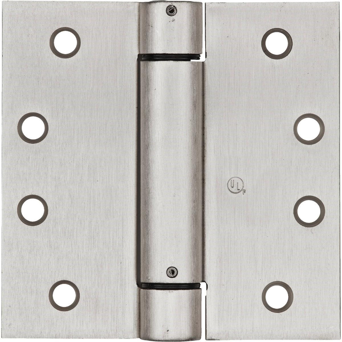 NATIONAL MARKER National Marker N350801 Square Spring Door Hinge 4 in Satin Nickel