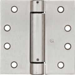 NATIONAL MARKER National Marker N350801 Square Spring Door Hinge 4 in Satin Nickel