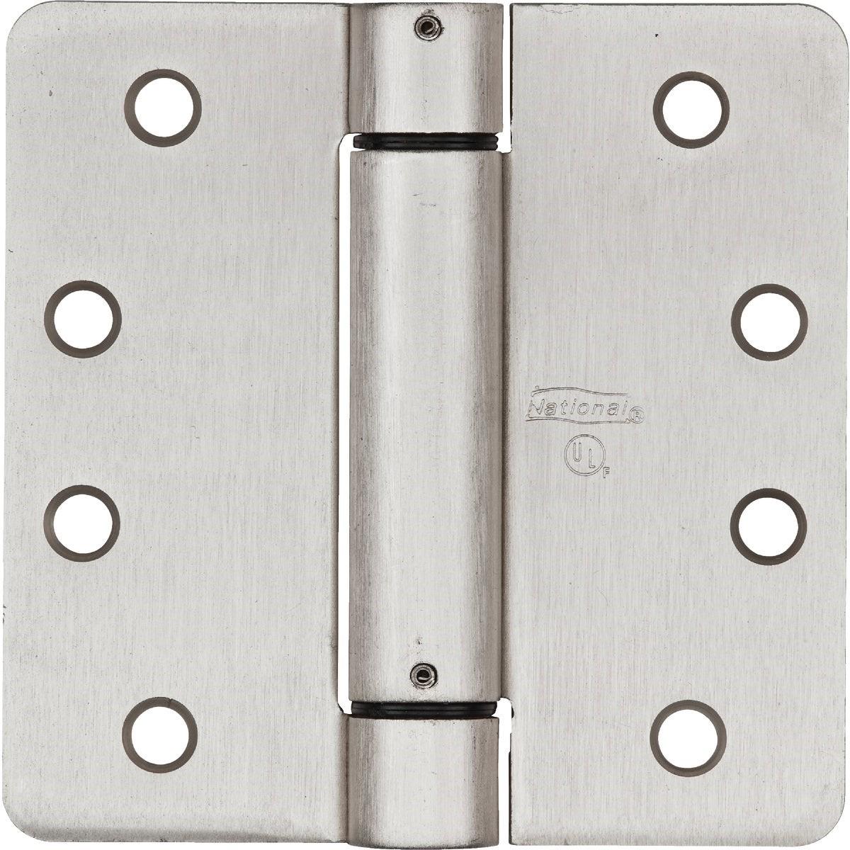 NATIONAL MARKER National Marker N351023 Spring Door Hinge 4 in Satin Nickel