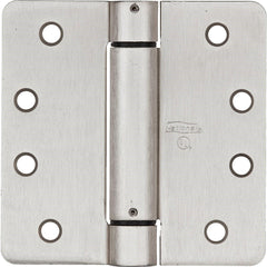 NATIONAL MARKER National Marker N351023 Spring Door Hinge 4 in Satin Nickel