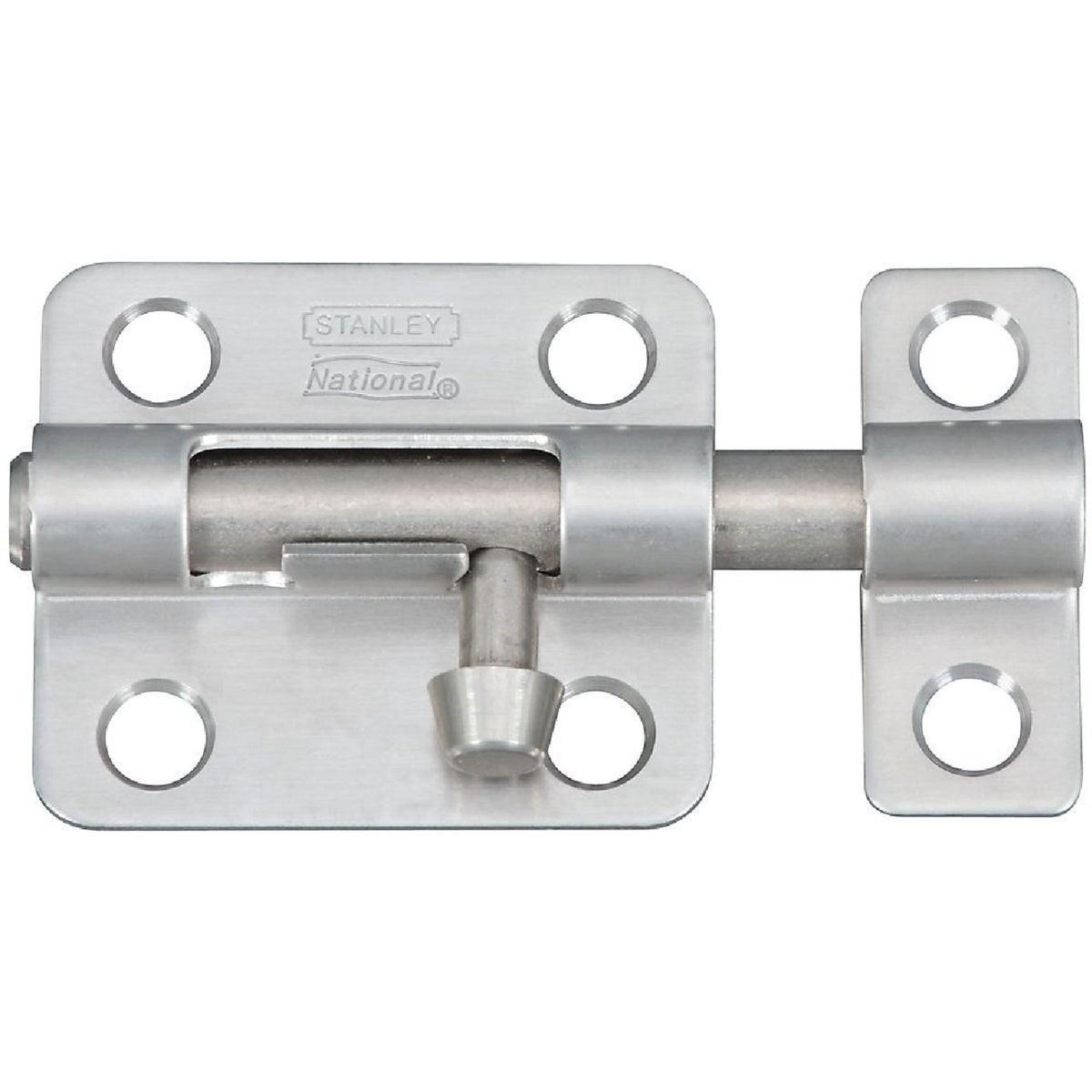 NATIONAL MARKER National Marker N348946 Door Barrel Bolt Stainless Steel