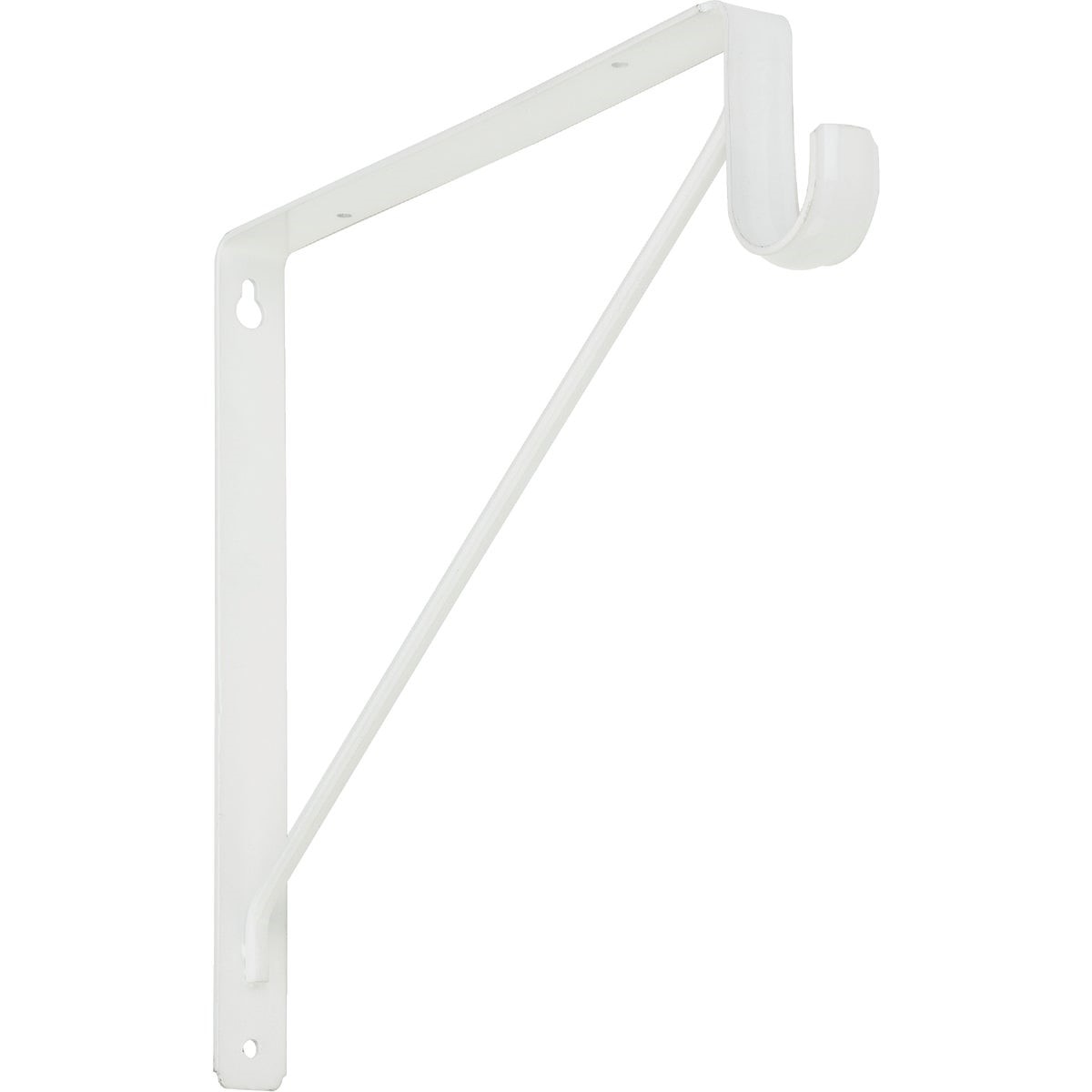 NATIONAL MARKER National Marker S822094 Shelf Rod Bracket White