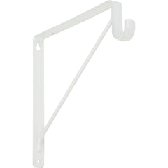 NATIONAL MARKER National Marker S822094 Shelf Rod Bracket White