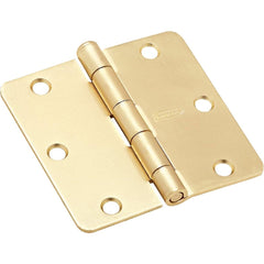 NATIONAL MARKER National Marker N830333 Satin Brass Door Hinge 3 Pack
