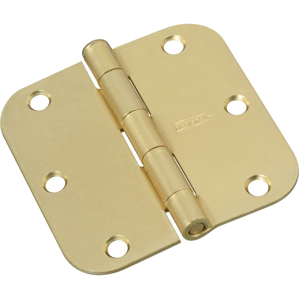 NATIONAL MARKER National Marker N830334 Satin Brass Door Hinge 3-pack