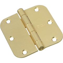 NATIONAL MARKER National Marker N830334 Satin Brass Door Hinge 3-pack