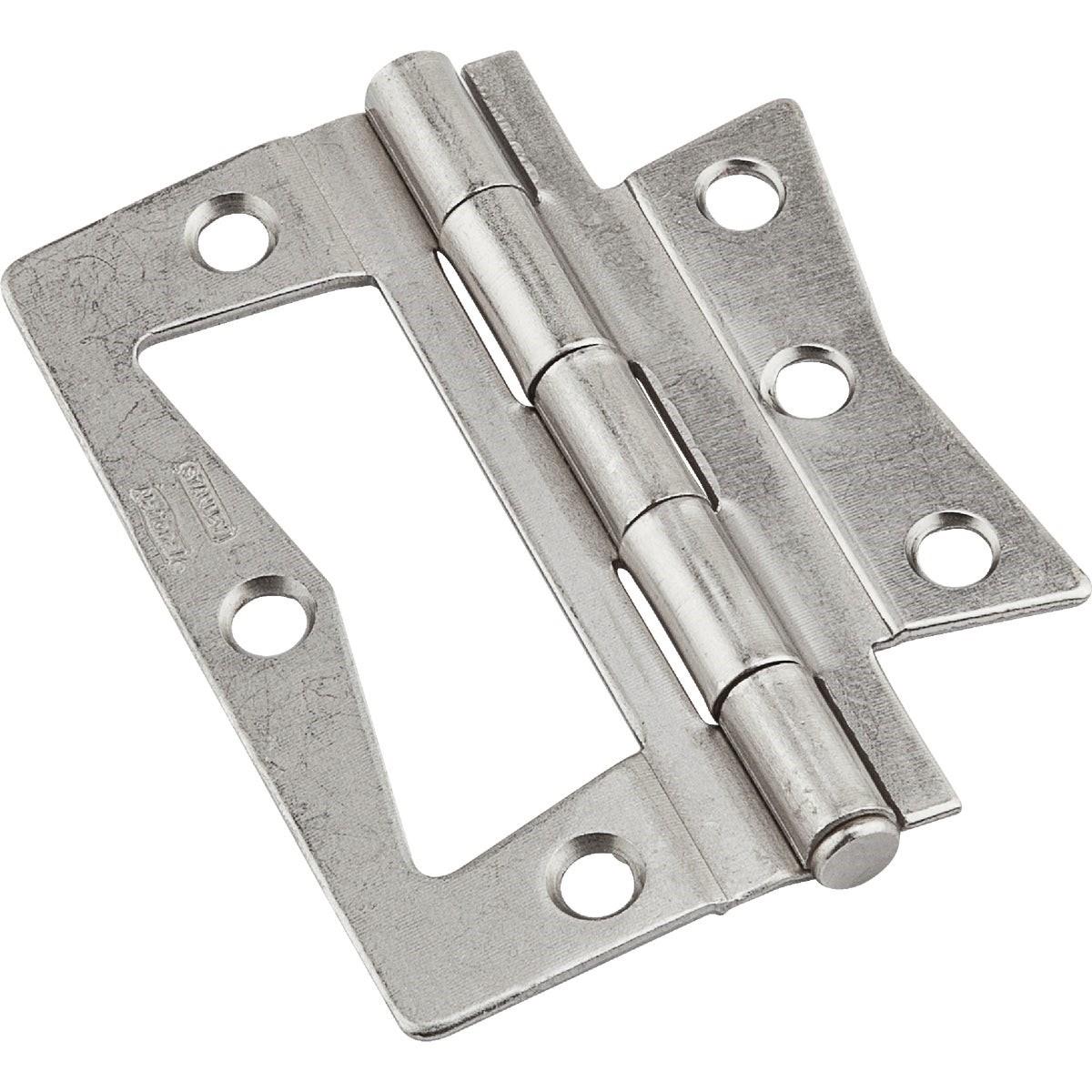 NATIONAL MARKER National Marker N830435 Surface Mount Door Hinge Satin Nickel