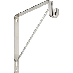 NATIONAL MARKER National Marker S822091 Shelf Rod Bracket Chrome