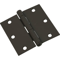 NATIONAL MARKER National Marker N830203 Square Door Hinge 3.5 in Oil Rubbed Bronze
