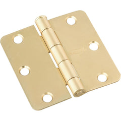 NATIONAL MARKER National Marker N830229 Door Hinge Satin Brass 3 in