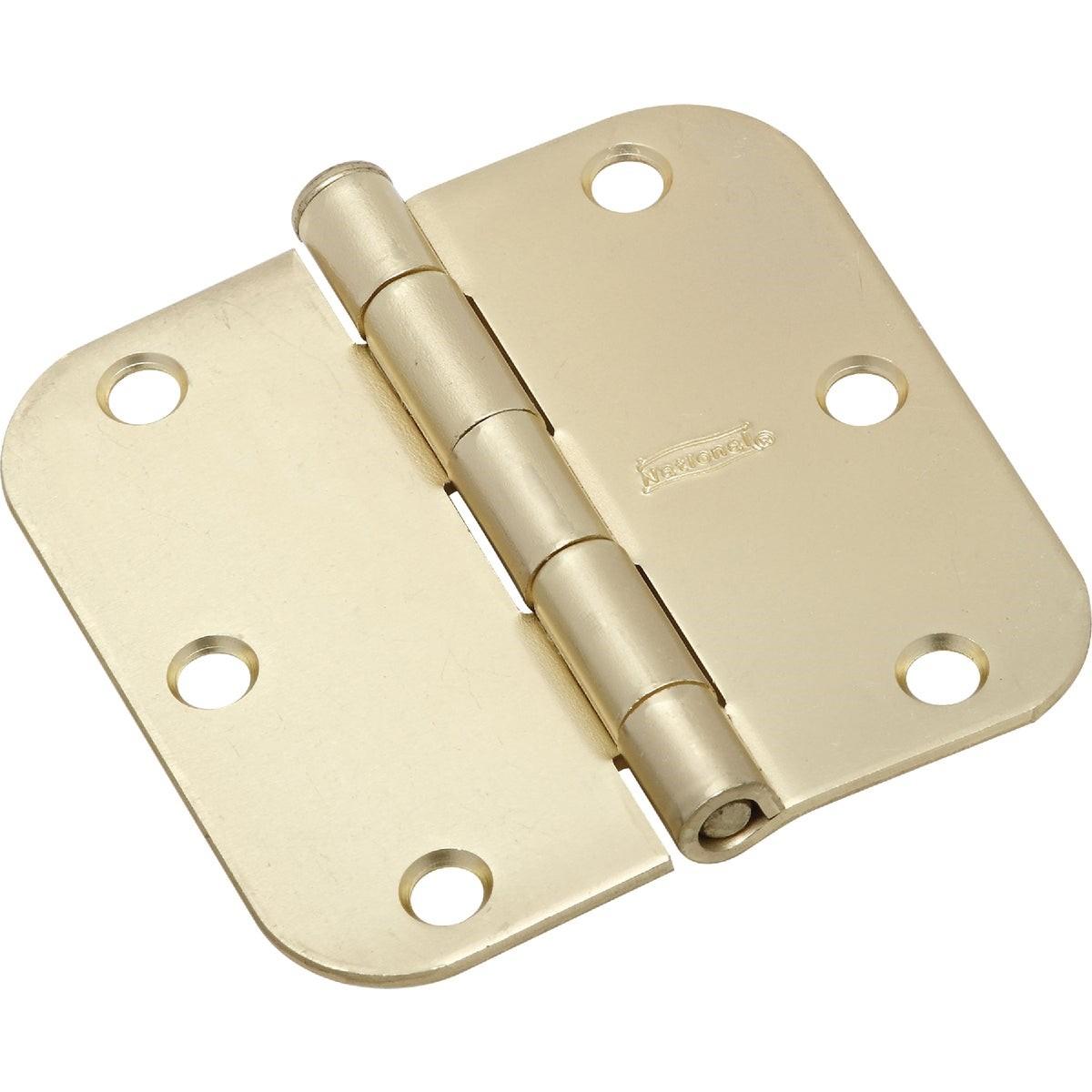 NATIONAL MARKER National Marker N830224 Satin Brass Door Hinge 3.5 in