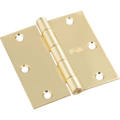 NATIONAL MARKER National Marker N830320 Polished Brass Door Hinge 3-pack