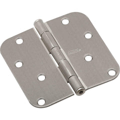 NATIONAL MARKER National Marker N830243 Door Hinge 4 in Satin Nickel