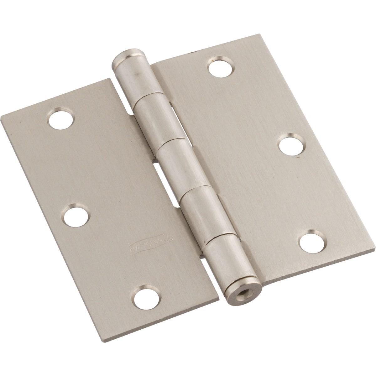 NATIONAL MARKER National Marker N830326 Satin Nickel Door Hinge 3-pack