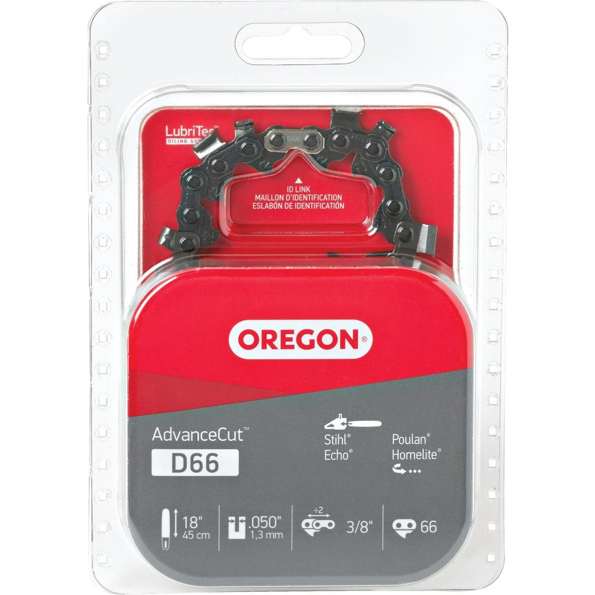 OREGON TOOL Oregon Tool D66 Advancecut Chainsaw Chain 18 in 66 Drive Links