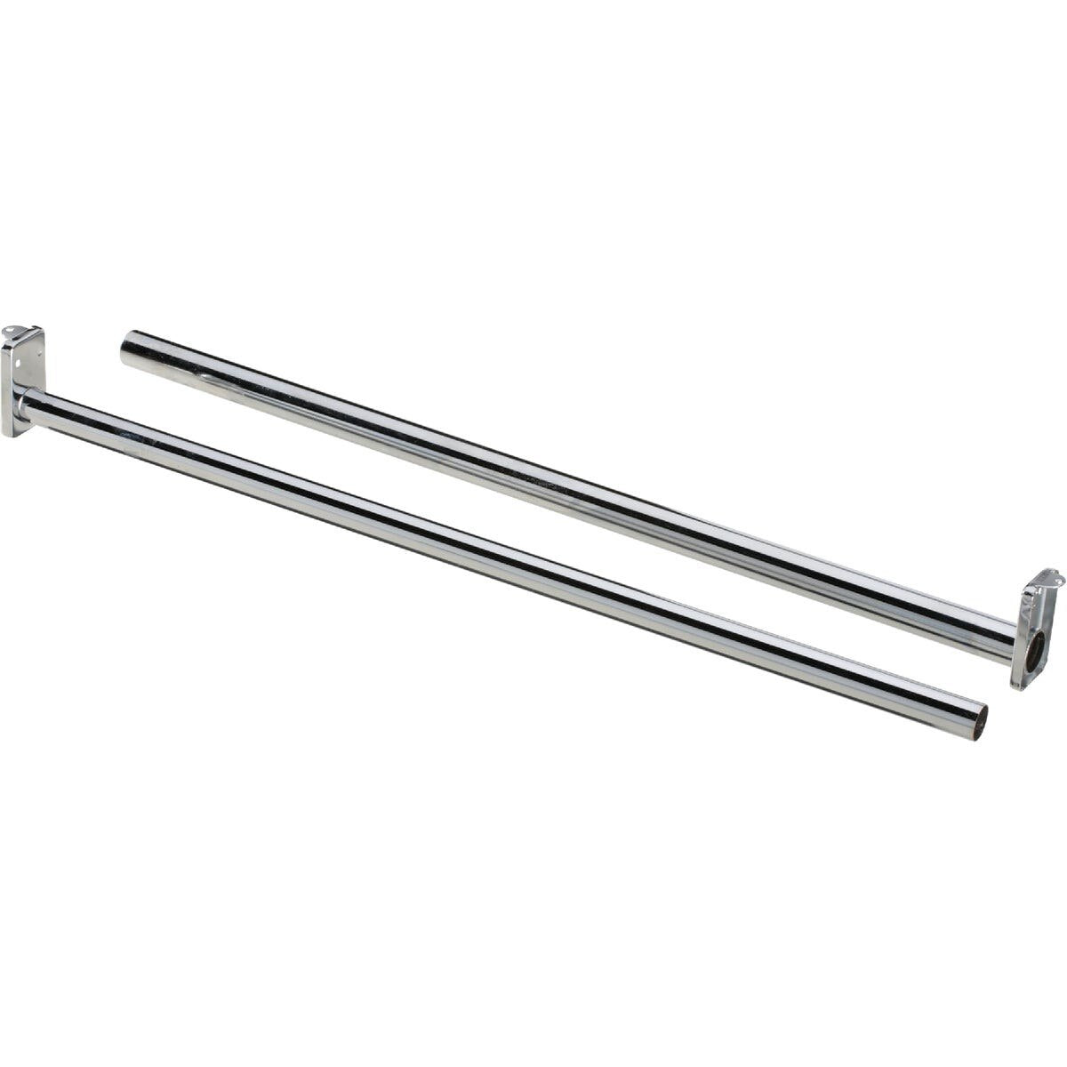 NATIONAL MARKER National Marker S840256 Adjustable Closet Rod 48-72 in Chrome