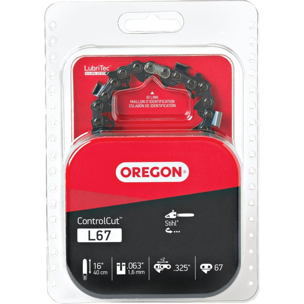 OREGON TOOL Oregon Tool L67 Controlcut Chainsaw Chain 16 Inches
