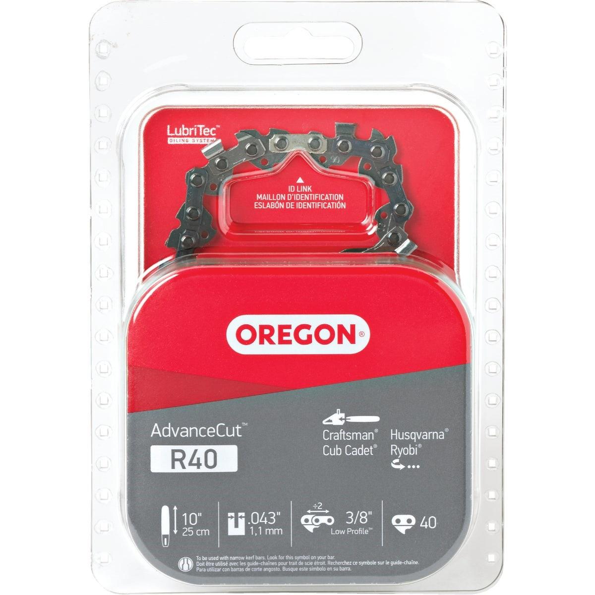 OREGON TOOL Oregon Tool R40 Chainsaw Chain 10 in 3/8 in Low Profile 40 Link