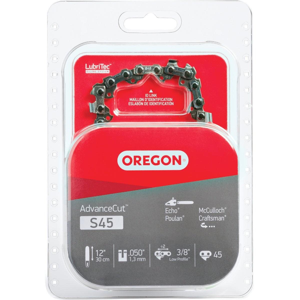 OREGON TOOL Oregon Tool S45 Advancecut 12 in Chainsaw Chain Low Kickback
