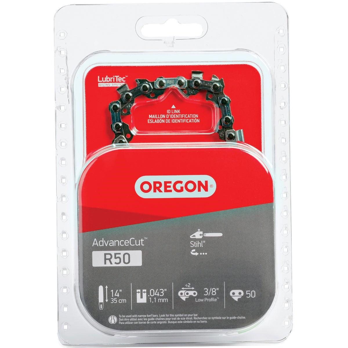 OREGON TOOL Oregon Tool R50 Chainsaw Chain 14 in 3/8 in Low Profile 50 Links