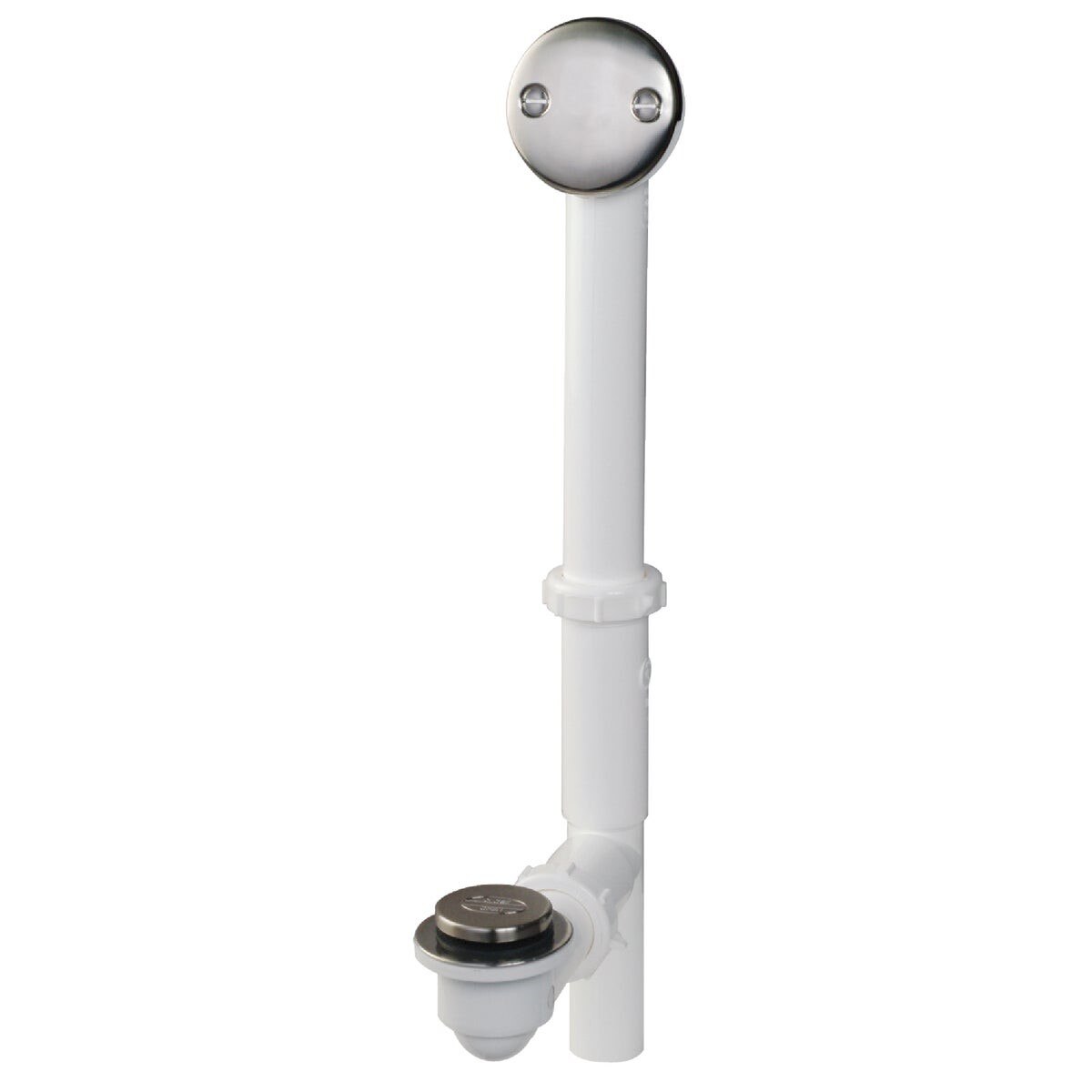 OATEY Oatey 439243 Foot Lok Stop Bath Drain Brushed Nickel